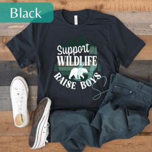 Support Wildlife Raise Boys Adult Tee
