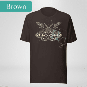 moon moth night shirt moon phases moth stars graphic tee celestial moth shirt starlight shirt moth lover gift moth wings shirt moon phases moon child shirt honeypegs graphic artist star mom shirt