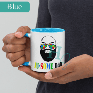 Au-Some Autism Awareness Bearded Dad Mug