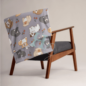 bulldog puppy blanket muave bulldog lover gift bulldog mom gift cute dog blanket honeypegs