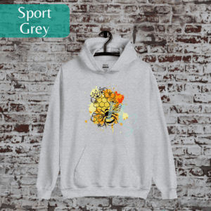 Bee Comb Splatter Unisex Hoodie