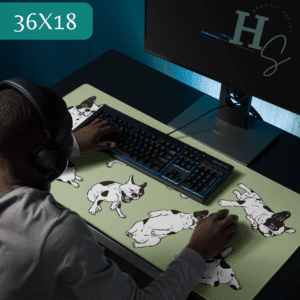 Sage French Bulldogs Gaming Mouse Pad