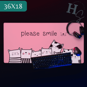 Please Smile Cats Gaming Mouse Pad