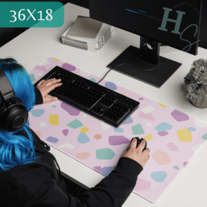 Pastel Gem Gaming Mouse Pad