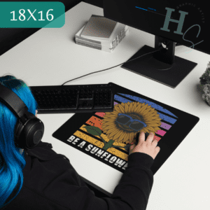 Vintage Be A Sunflower Gaming Mouse Pad