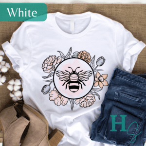 Dusty Bee Floral Unisex Graphic Tee