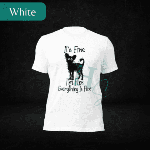 I'm Fine Stressed Chihuahua Graphic Tee