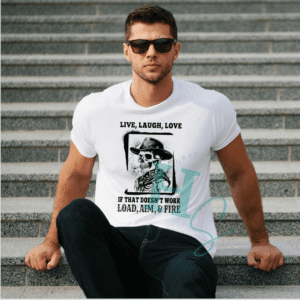 Load Aim & Fire Splatter Graphic Tee