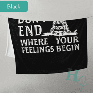 My Rights Don't End Throw Blanket