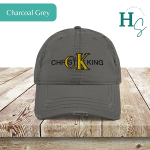 Christ Is King Golden Distressed Hat