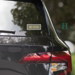 No Fear Patch Kiss Cut Sticker