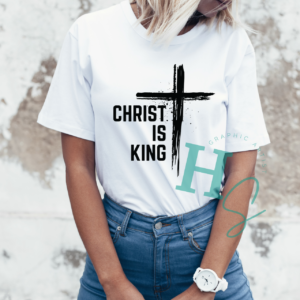 christ is king graphic tee honeypegs graphic artist design custom apparel christian shirt graphic tee christian apparel cool american artist made in usa ships in usa christ is king splatter tee mens christian shirt womens christian shirt gift gym rat clothing powerlifter graphic tee christ my lord tee savior clothing