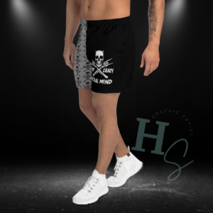 Be Crazy Feral Mind Unisex Fighter Shorts