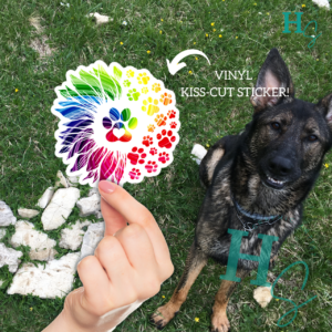 rainbow sunflower paw print sticker vinyl sticker honeypegs online store pet lover sticker rainbow sunflower vinyl sticker dog lover paw prints sticker honeypegs ecommerce made in usa america shipped in america us rainbow sunflower st5icker dog mom sticker rainbow dog dad sticker pets lover sticker cat mom sticker and cat dad sticker tie-dye sticker tie-dye sunflower sticker hearts paw prints sticker dog mom gift sticker national dog day sticker notional cat day sticker pets rescue sticker foster pet foster sticker vinyl dog lover car sticker cat lover vinyl sticker small business small artist honeypegs pink sunflower dog paw prints sticker green paw prints sticker yellow paw prints sticker orange sunflower sticker purple paw prints sticker hippie dog lover sticker hippie tie-dye peace sticker i love my dog sticker i love my cat sticker honeypegs online store