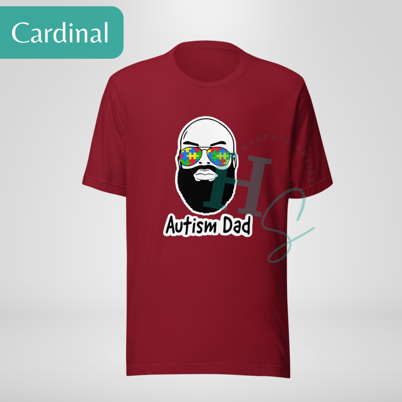 Bearded Autism Dad Graphic Tee – Honeypegs