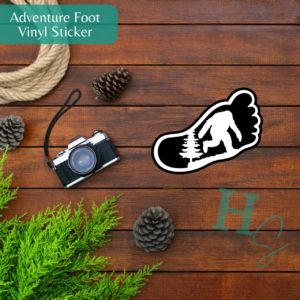 adventure foot vinyl sticker adventure sasquatch sticker bigfoot enthusiast sticker honeypegs online store made in usa shipped in the usa sticker vinyl bigfoot sticker bigfoot lover sticker adventure seeker sticker pine tree bigfoot sticker outdoors lover sticker gift hiking bigfoot sticker hiking sticker camping sticker bigfoot camping sticker honeypegs online store merch outdoors merch outdoors adventure sticker bigfoot foot sticker hiking foot sticker adventure foot sticker