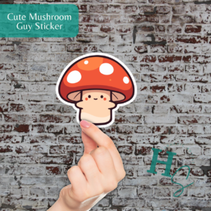 Cute Mushroom Guy Bubble-free Sticker