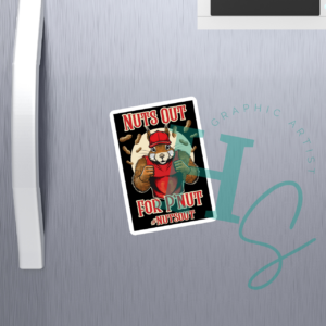 #nutsout For P'nut Magnet