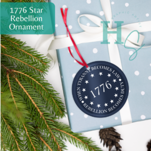 1776 Star Rebellion Acrylic Ornament