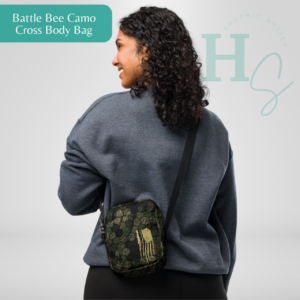 Battle Bee Camo Utility Crossbody Bag