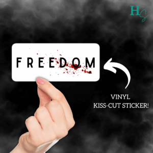 Charlie Kirk Freedom Vinyl Sticker