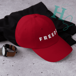 freedom fighters patriotic red hat white letters charlie kirk remembrance hat turning point freedom hat red american republican hat gift maga hat gift honeypegs online store patriotic merch freedom apparel clothes patriotic american clothing store hats red freedom hat