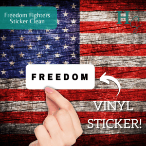 Freedom Fighter Sticker (Clean)