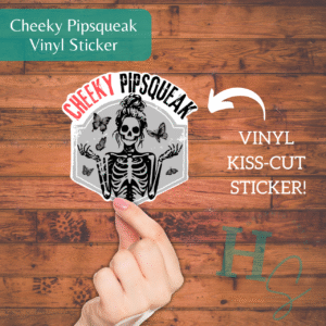Cheeky Pipsqueak Chick Vinyl Sticker