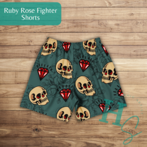 Ruby Rose Skull Fighter Shorts Unisex Adult Athletic Shorts